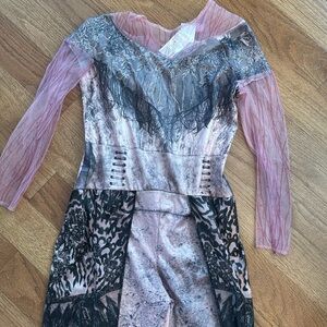 Disney Pink and Black Kids Halloween Costume Descendants 3 Audrey Costume.